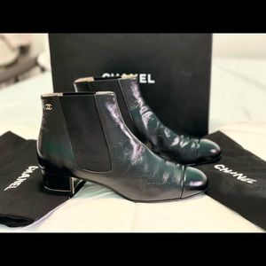 Chanel women angle boots
